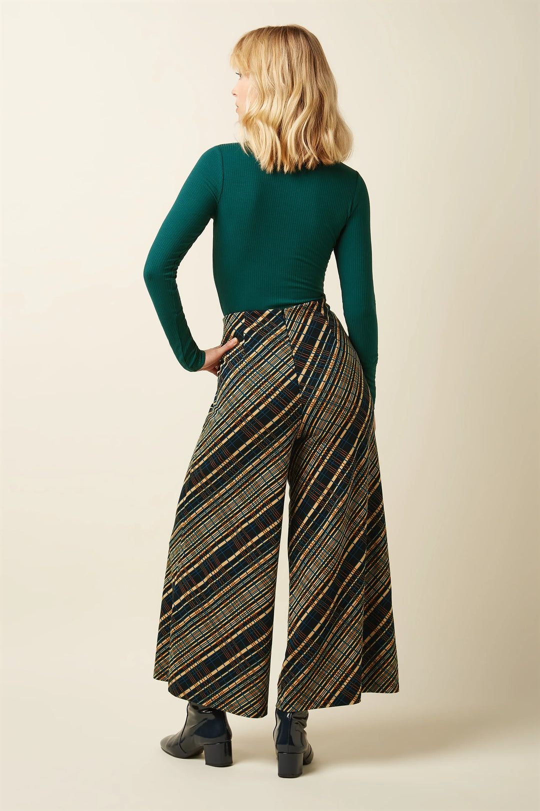 King Louie Rollneck Top Uni Rib - Retropiken