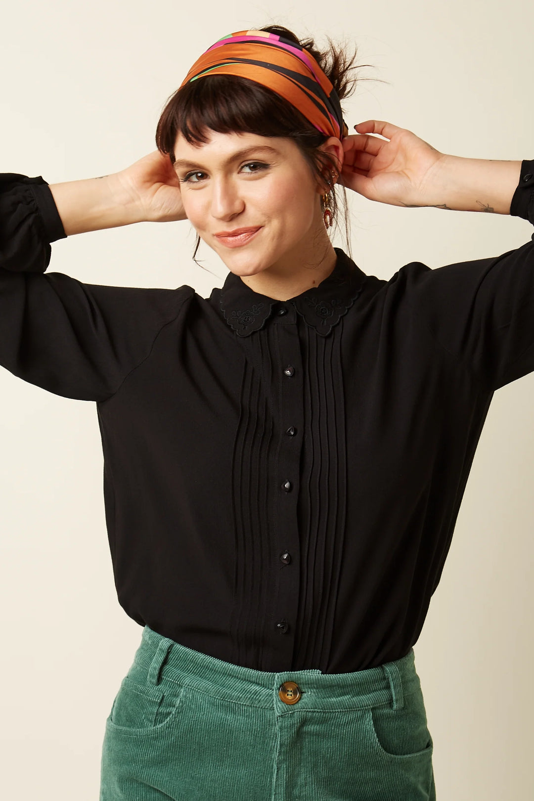 King Louie Alicia Etha Bluse - Retropiken