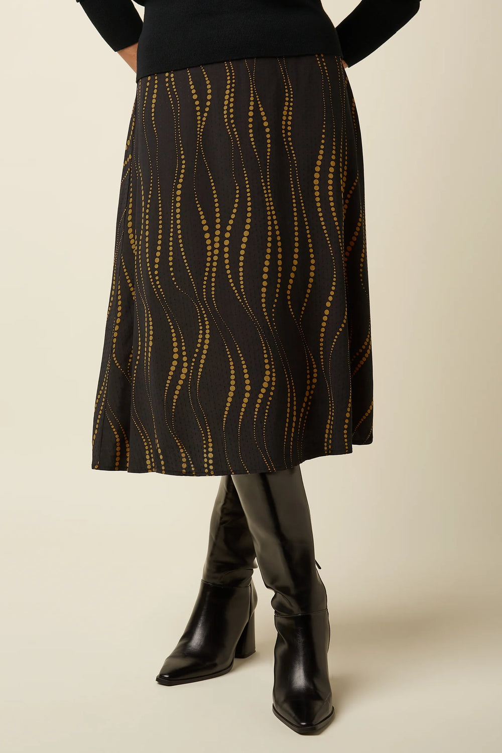 King Louie Juno Twirl Skjørt Sort - Retropiken