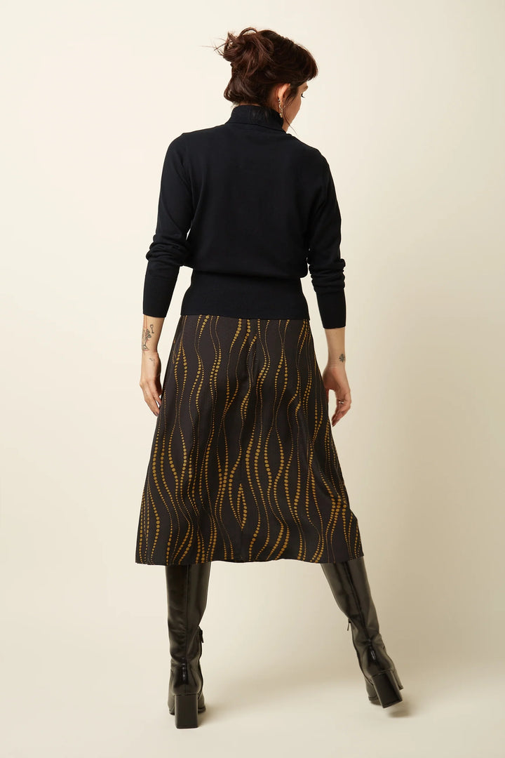 King Louie Juno Twirl Skjørt Sort - Retropiken