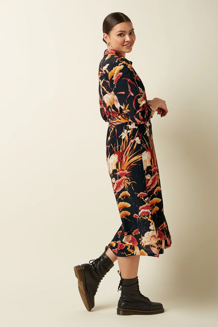 King Louie Olive Neve kjole - Retropiken