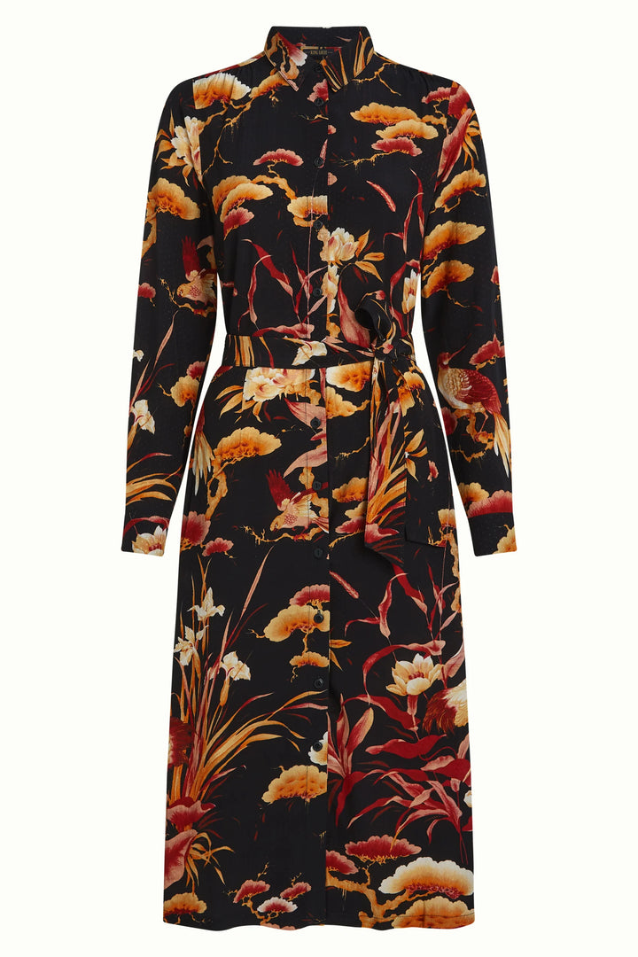 King Louie Olive Neve kjole - Retropiken