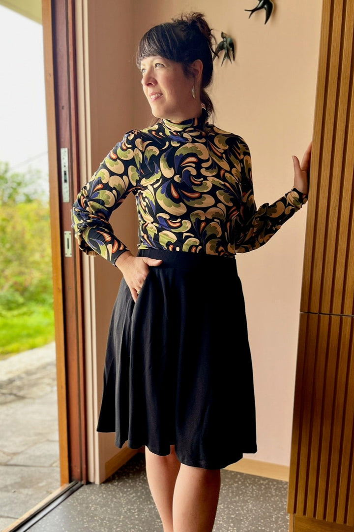 King Louie Serena Skirt Milano Crepe - Retropiken