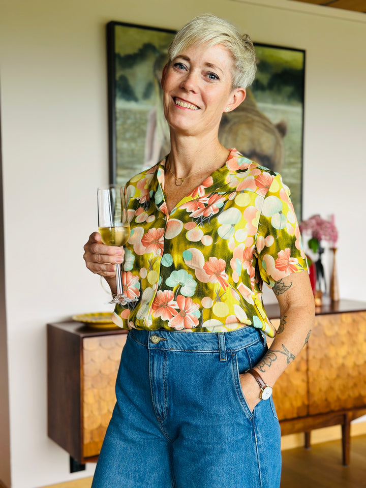 King Louie Tex Bluse Calypso - Retropiken