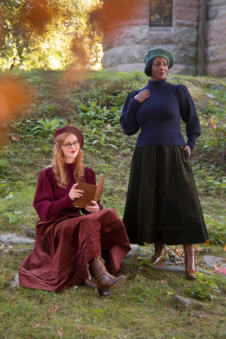 The Edwardian Cycling Genser Navy mélange Ull