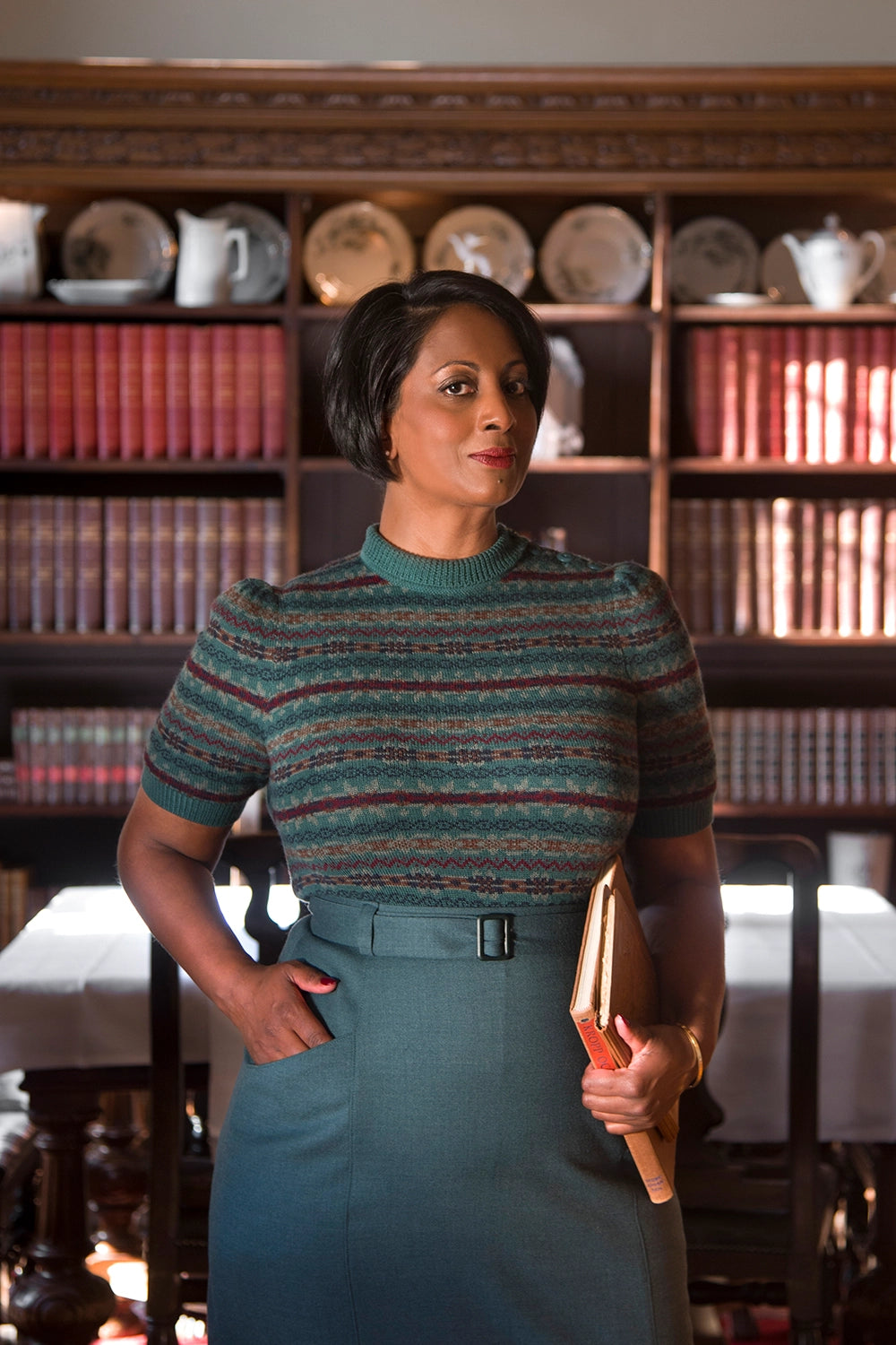 Emmy Design The Fairest Knit Top – Petroleum ull - Retropiken