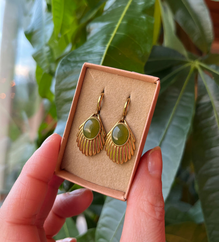 Urban Hippies Venus Moss øredobber - Retropiken