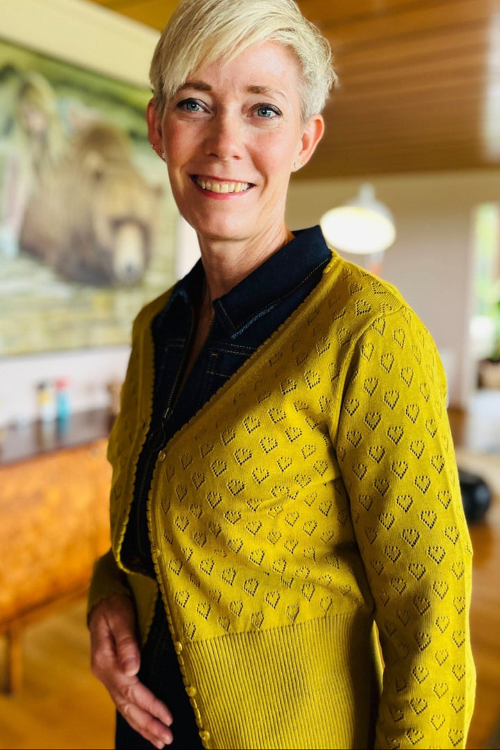 King Louie Cardi V Heart Ajour BCI - Retropiken