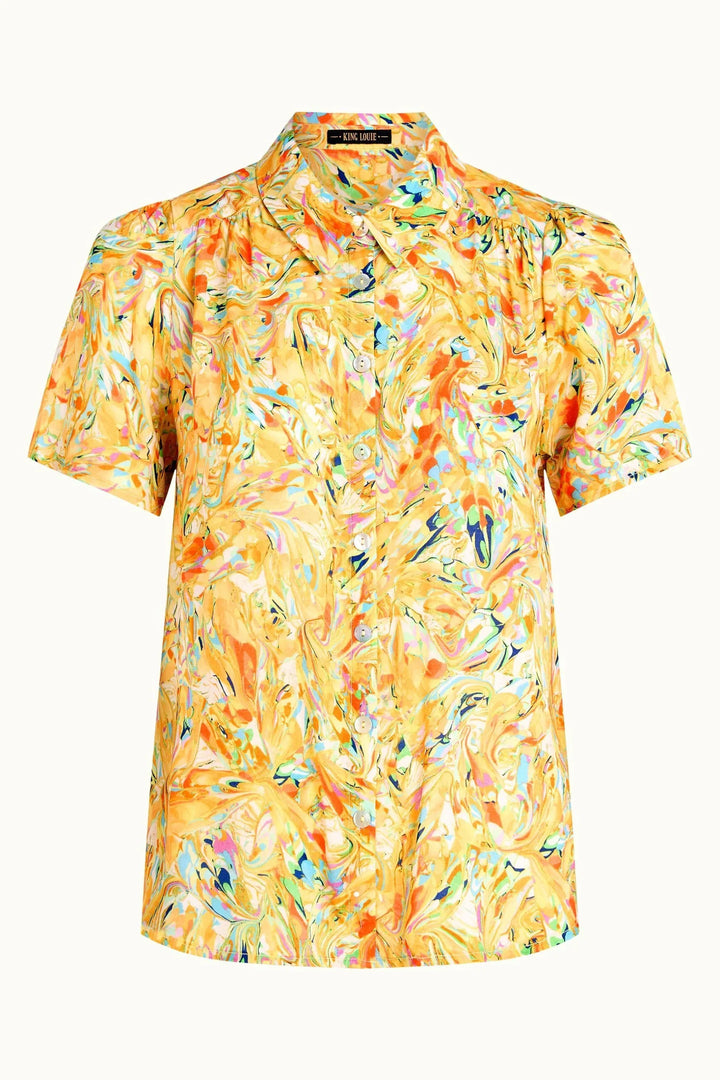 King Louie Maisie Blouse Laundrey - Retropiken