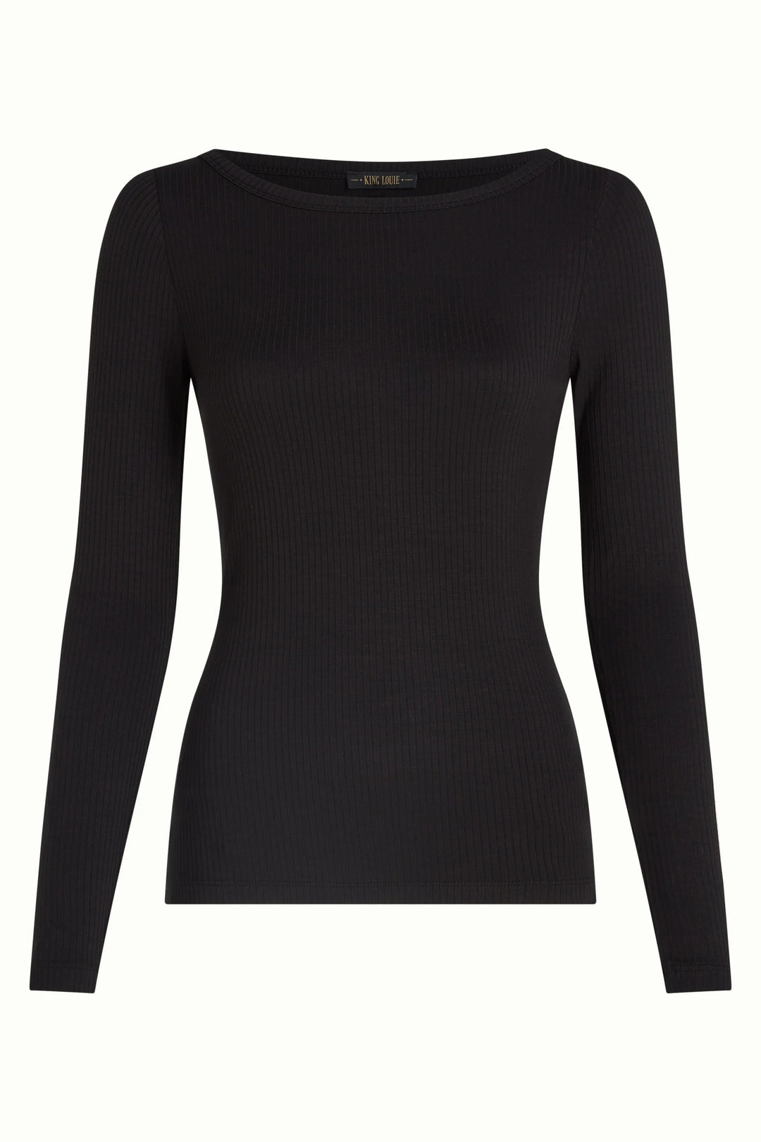 King Louie Lili Tee Uni Rib - Retropiken