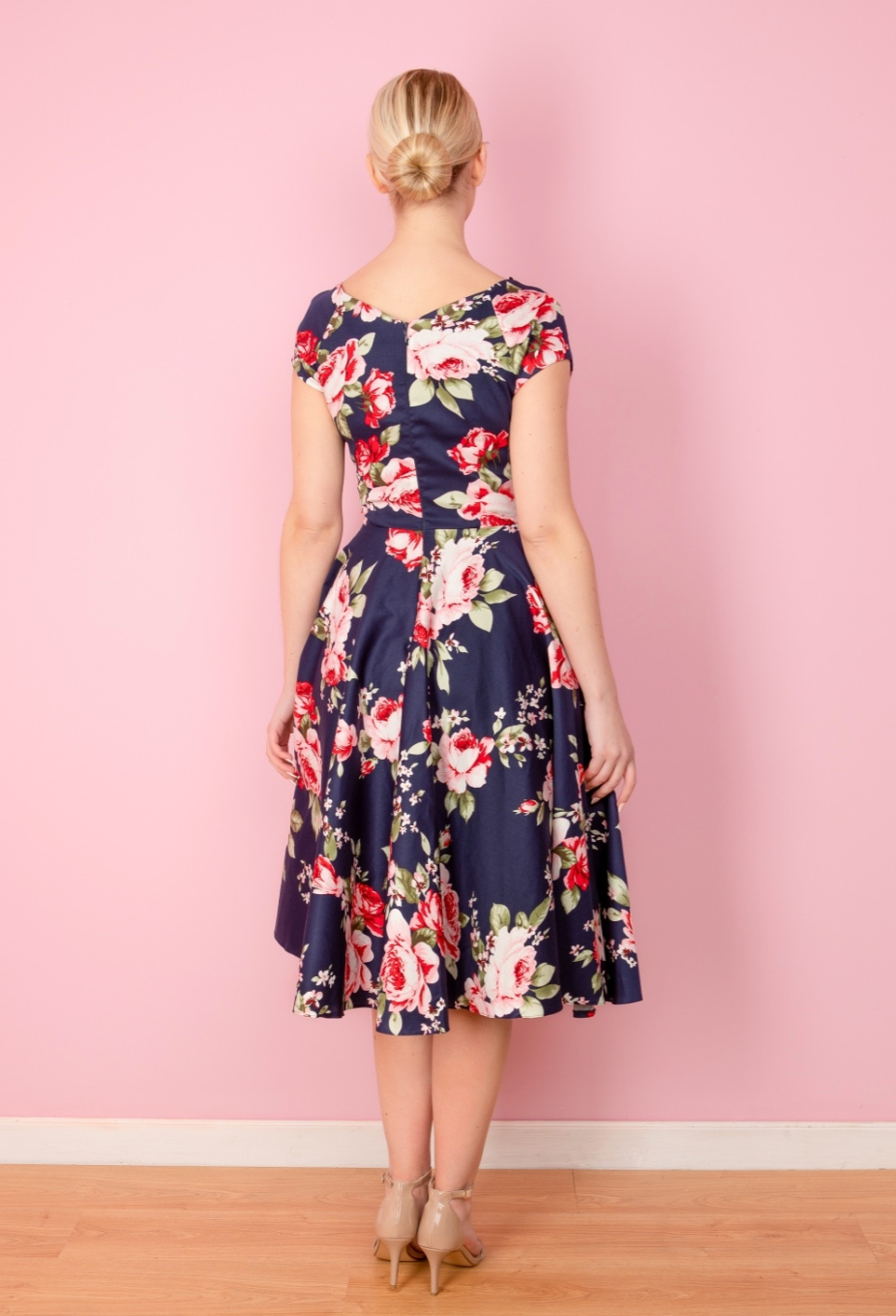 The Pretty Dress Chartwell Swing Navy - Retropiken