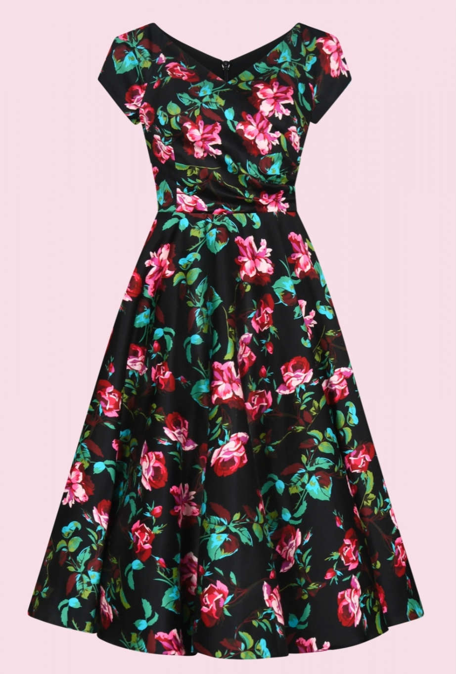 The Pretty Dress Hourglass Swing Thorny Rose - Retropiken