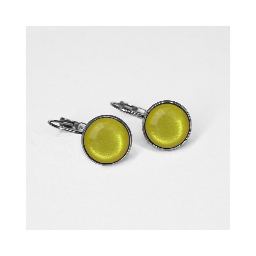 Dots Glossy Lime Silver - Retropiken