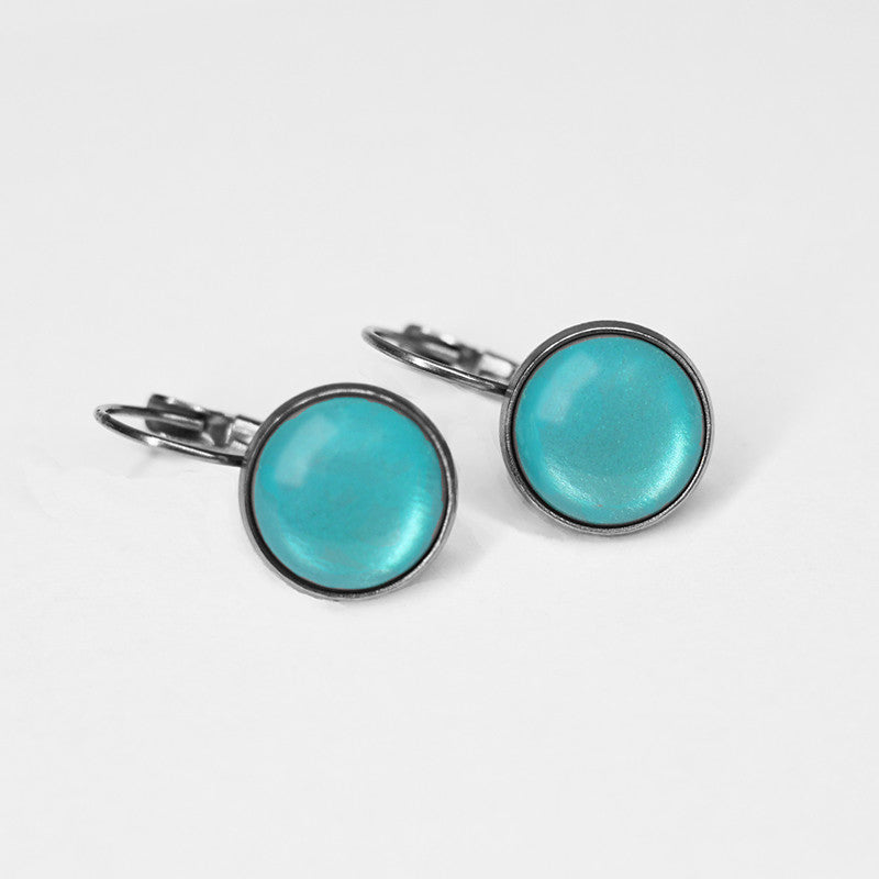 Dots Solid Lake Blue S - Retropiken