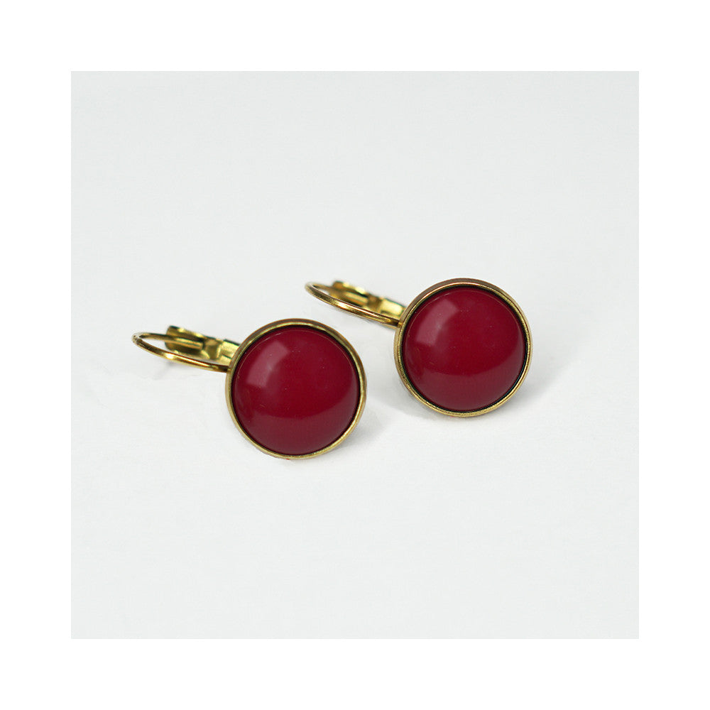 Dots Crimson Red Gold