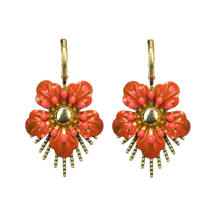 Urban Hippies Raio Øredobber Orange - Retropiken