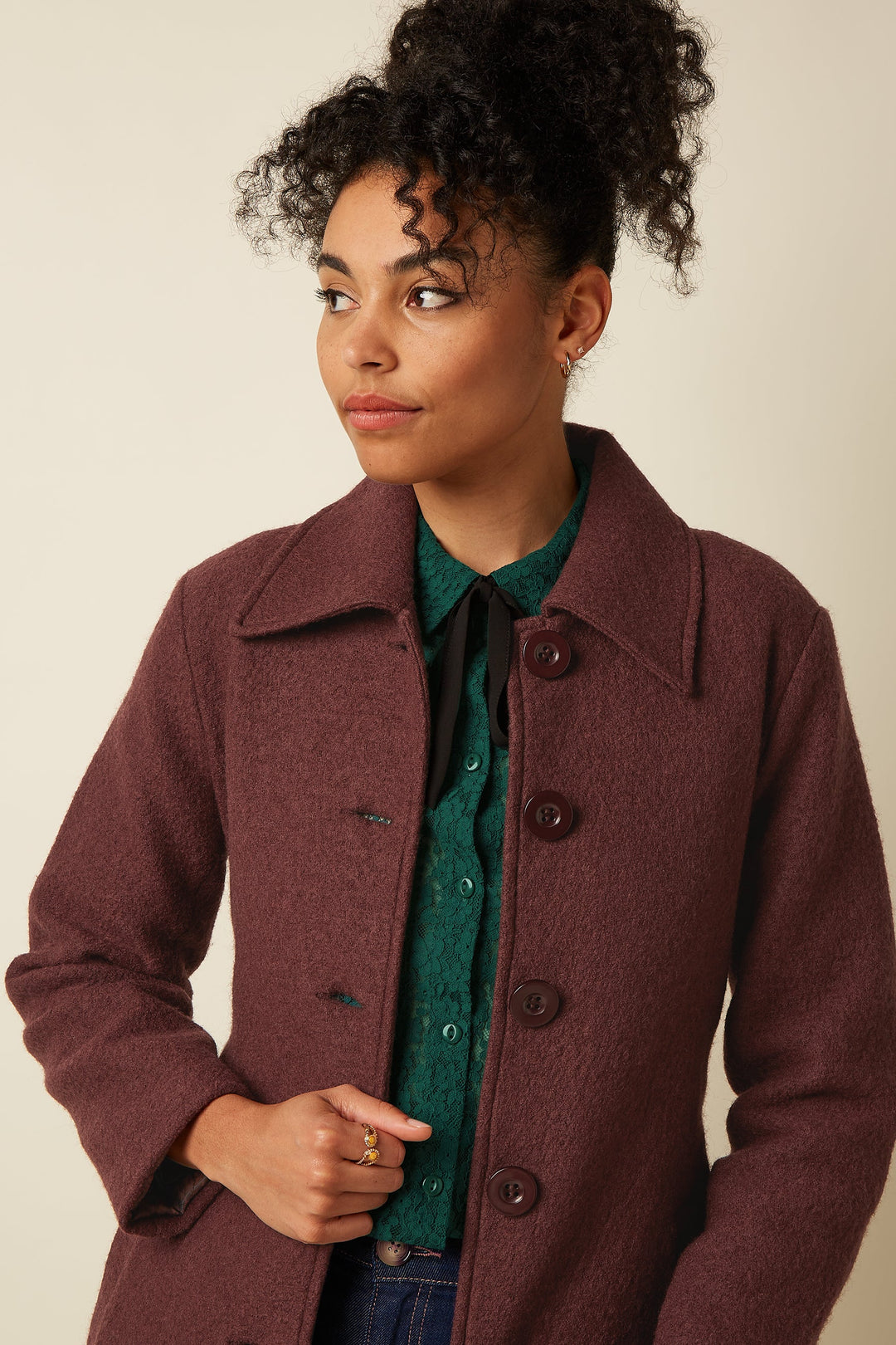 Arabella Kennedy Kåpe Brun/Burgunder