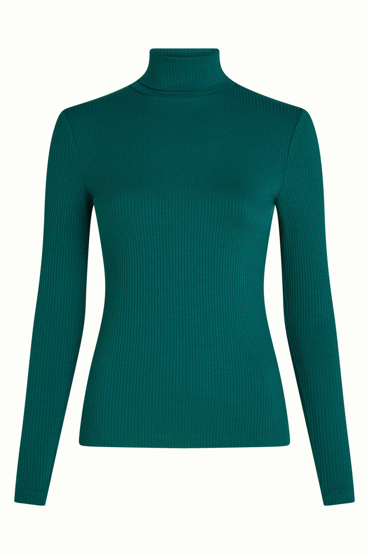 Rollneck Top Uni Rib