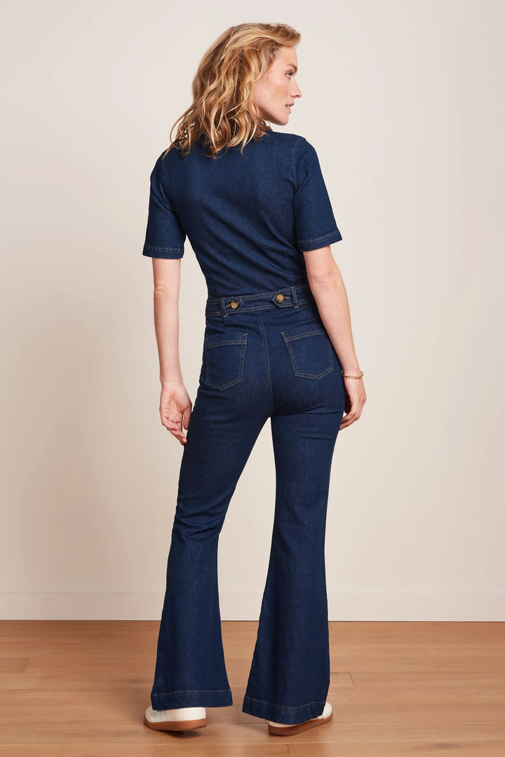 King Louie Flare Jumpsuit Onyx Denim