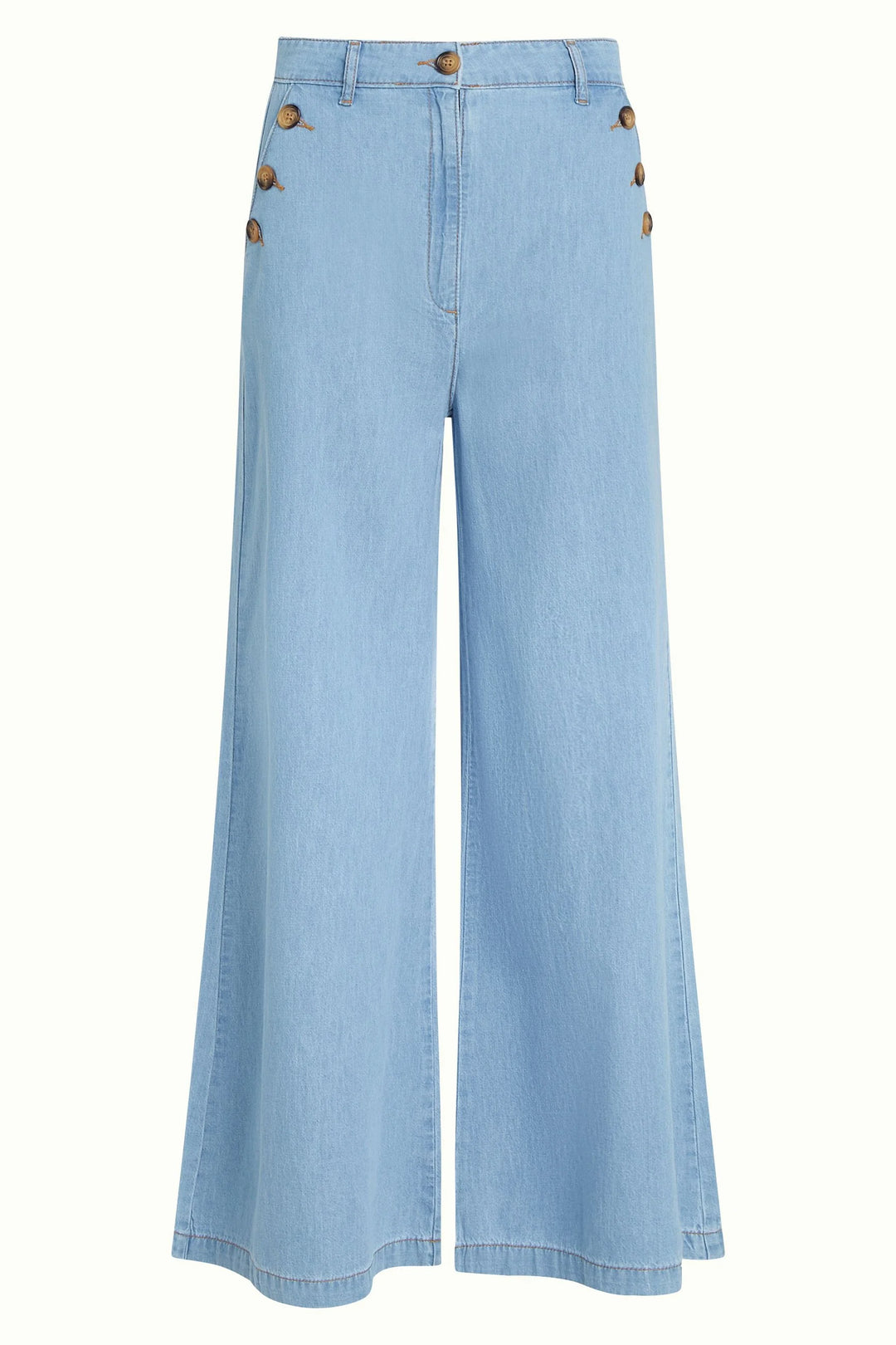 King Louie Pirla Festa Light Denim Bukse - Retropiken