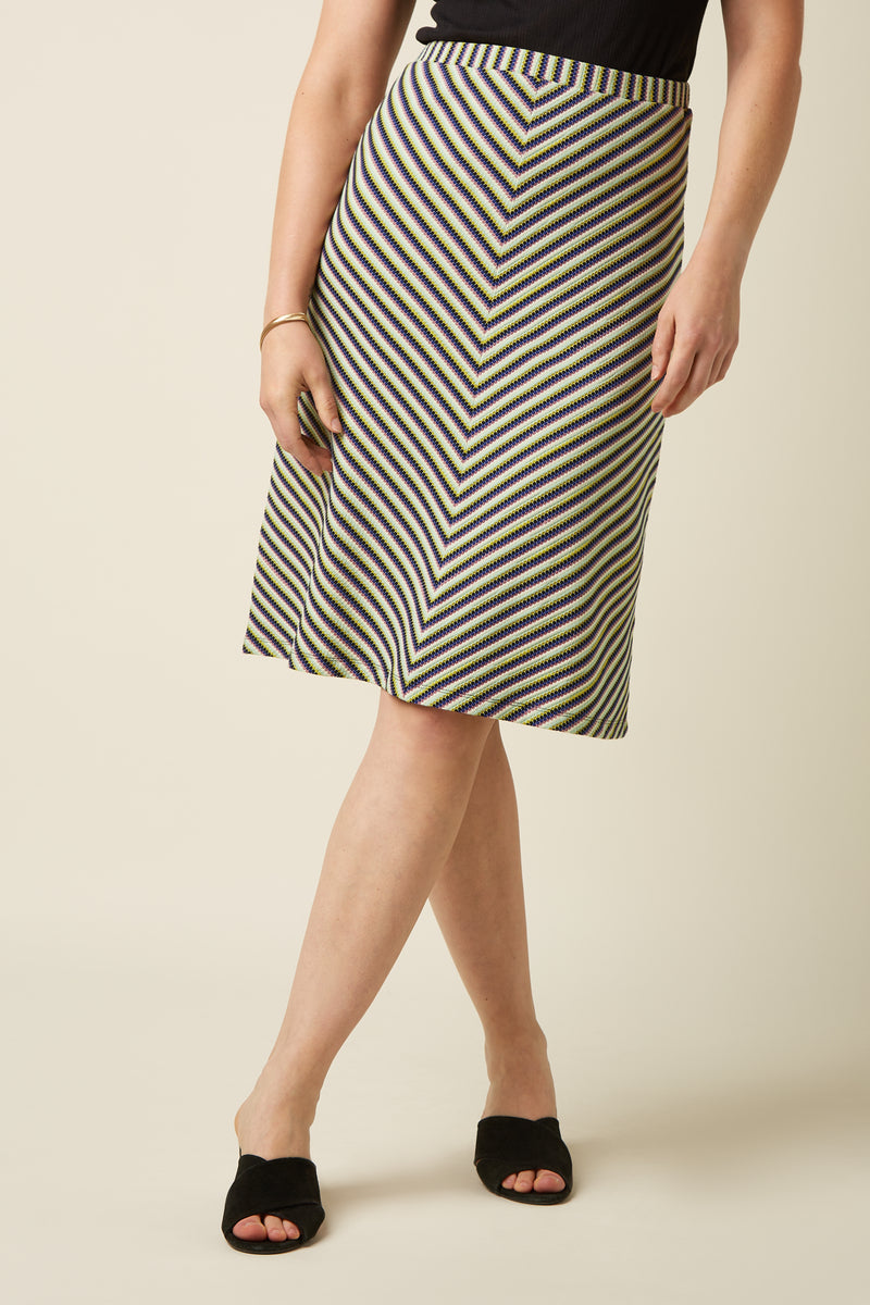 King Louie Juno Bee Bop Stripe Skirt - Retropiken