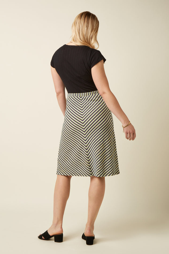 King Louie Juno Bee Bop Stripe Skirt - Retropiken