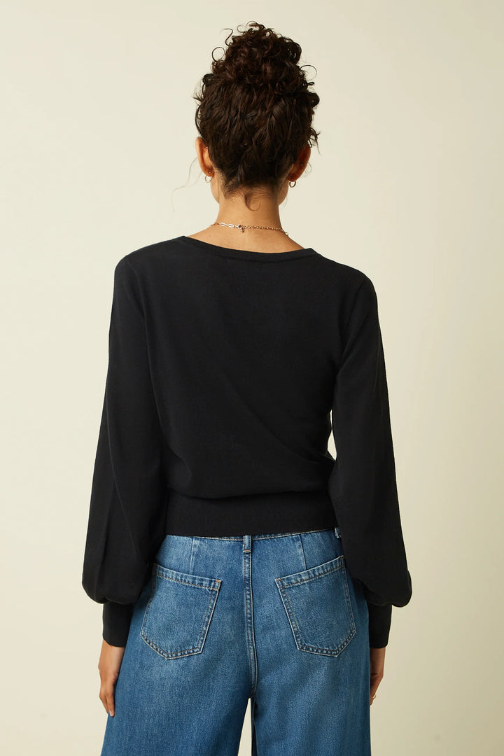 Bell Top Genser Sort
