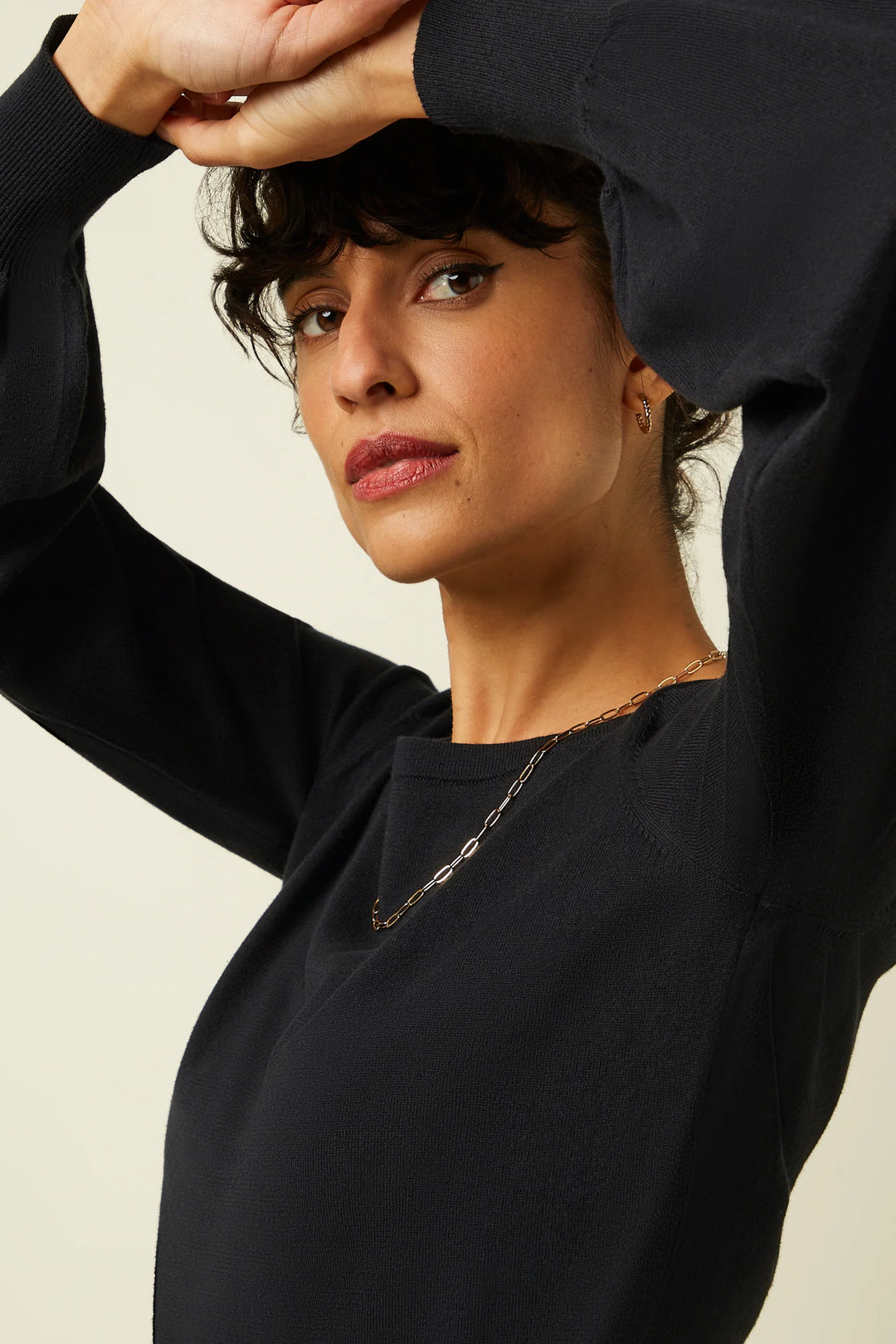 Bell Top Genser Sort