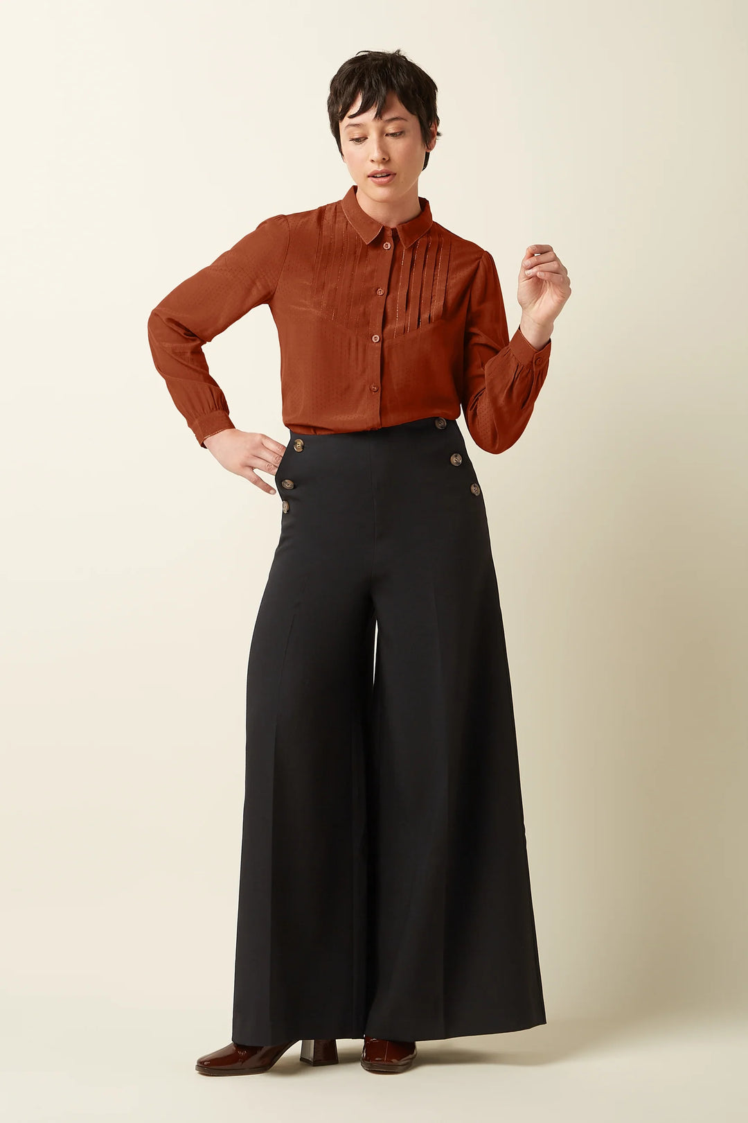 King Louie Karen Blouse Sista - Retropiken
