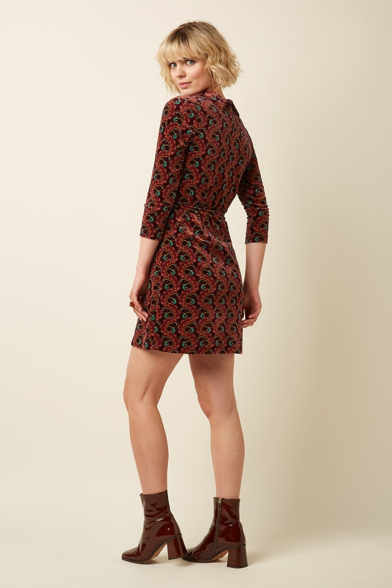 King Louie Dita Winkle Kjole - Retropiken