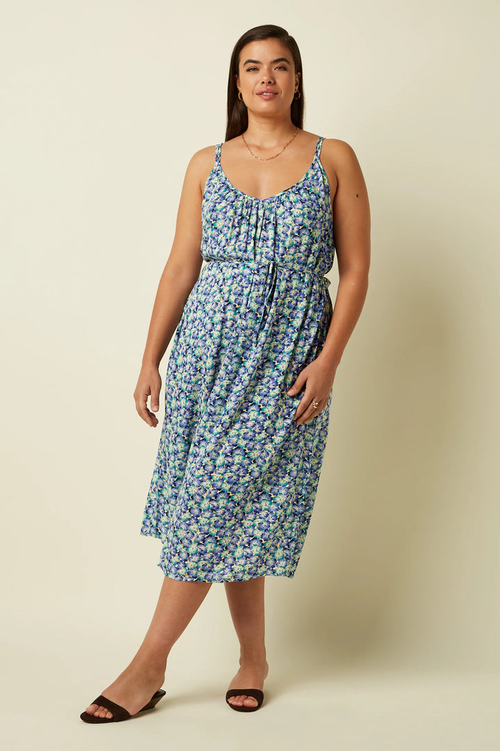Lara Azores Midi Kjole