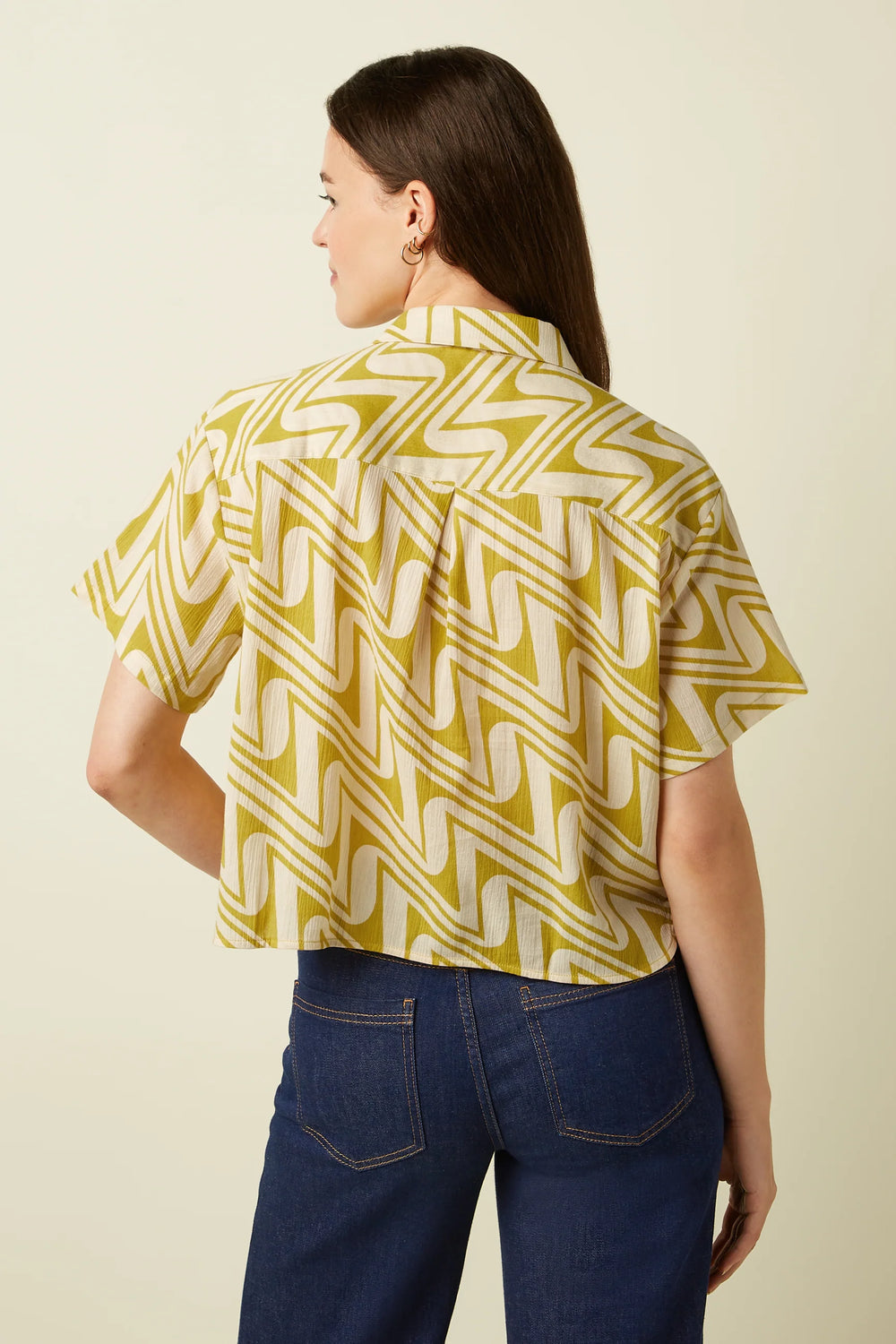 King Louie Evelina Laguna Bluse - Retropiken