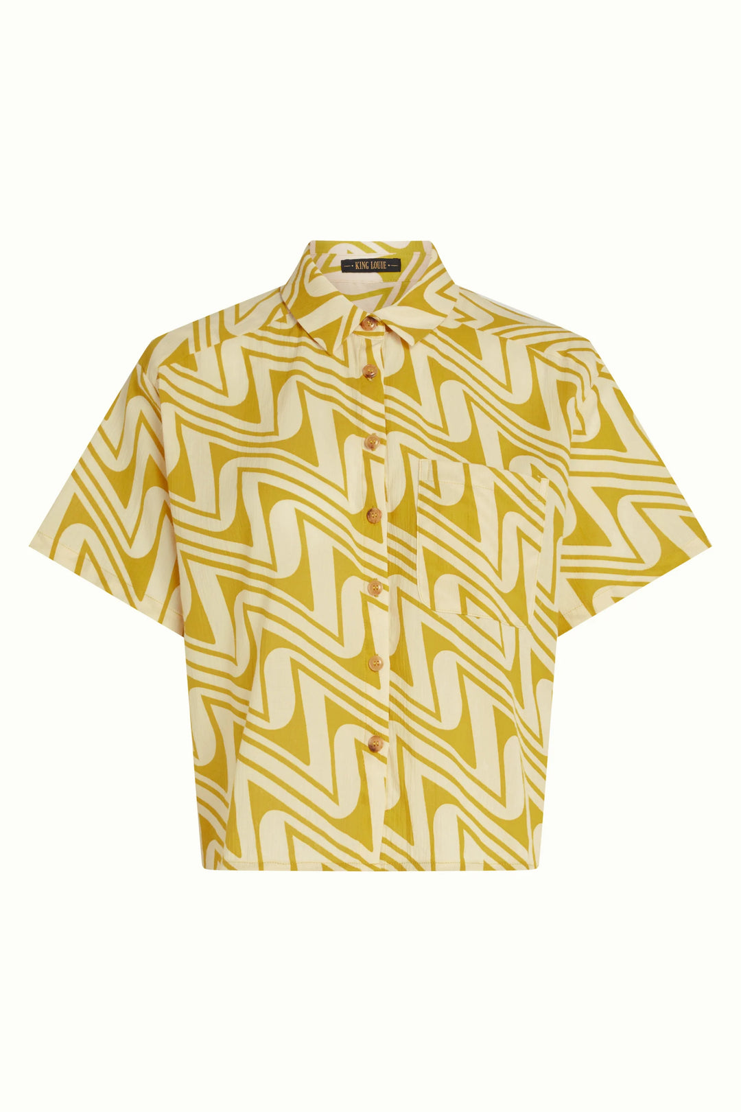 King Louie Evelina Laguna Bluse - Retropiken