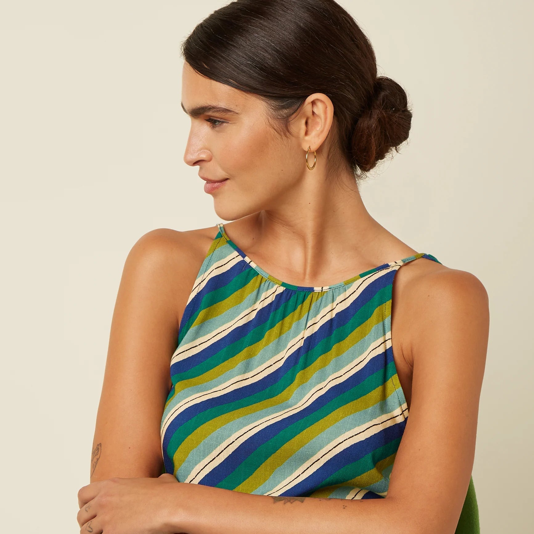 King Louie Hazel Cliff Midi Kjole - Retropiken