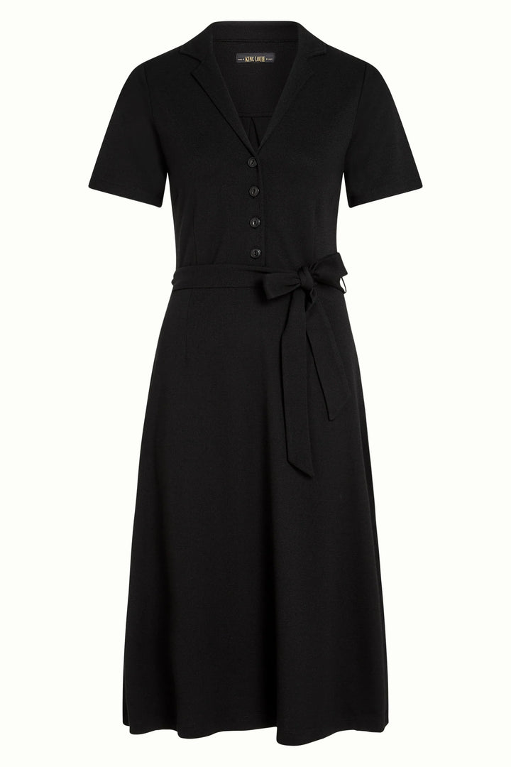 Lola Milano Crepe Kjole Sort