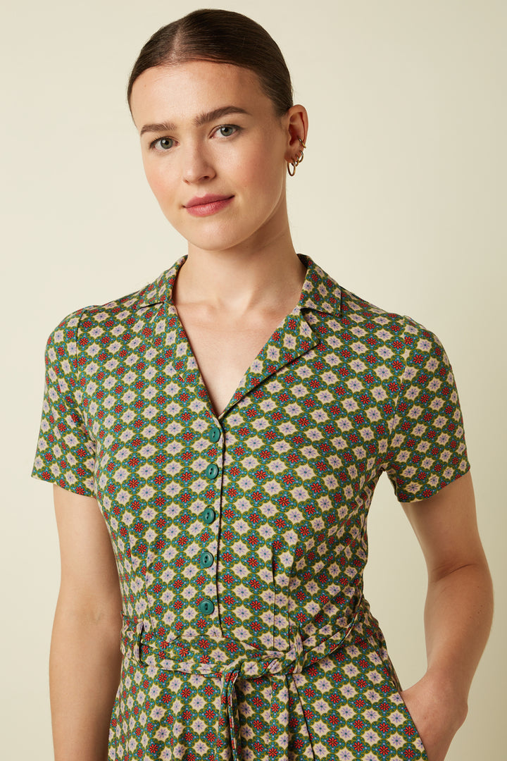 King Louie Sheeva Jade Kjole - Retropiken