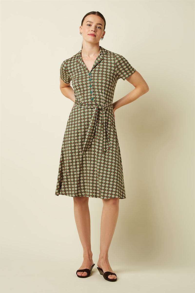 King Louie Sheeva Jade Kjole - Retropiken