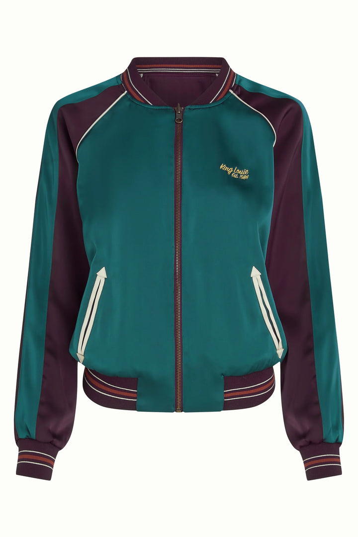 Dusk Satin Bomber Jacket