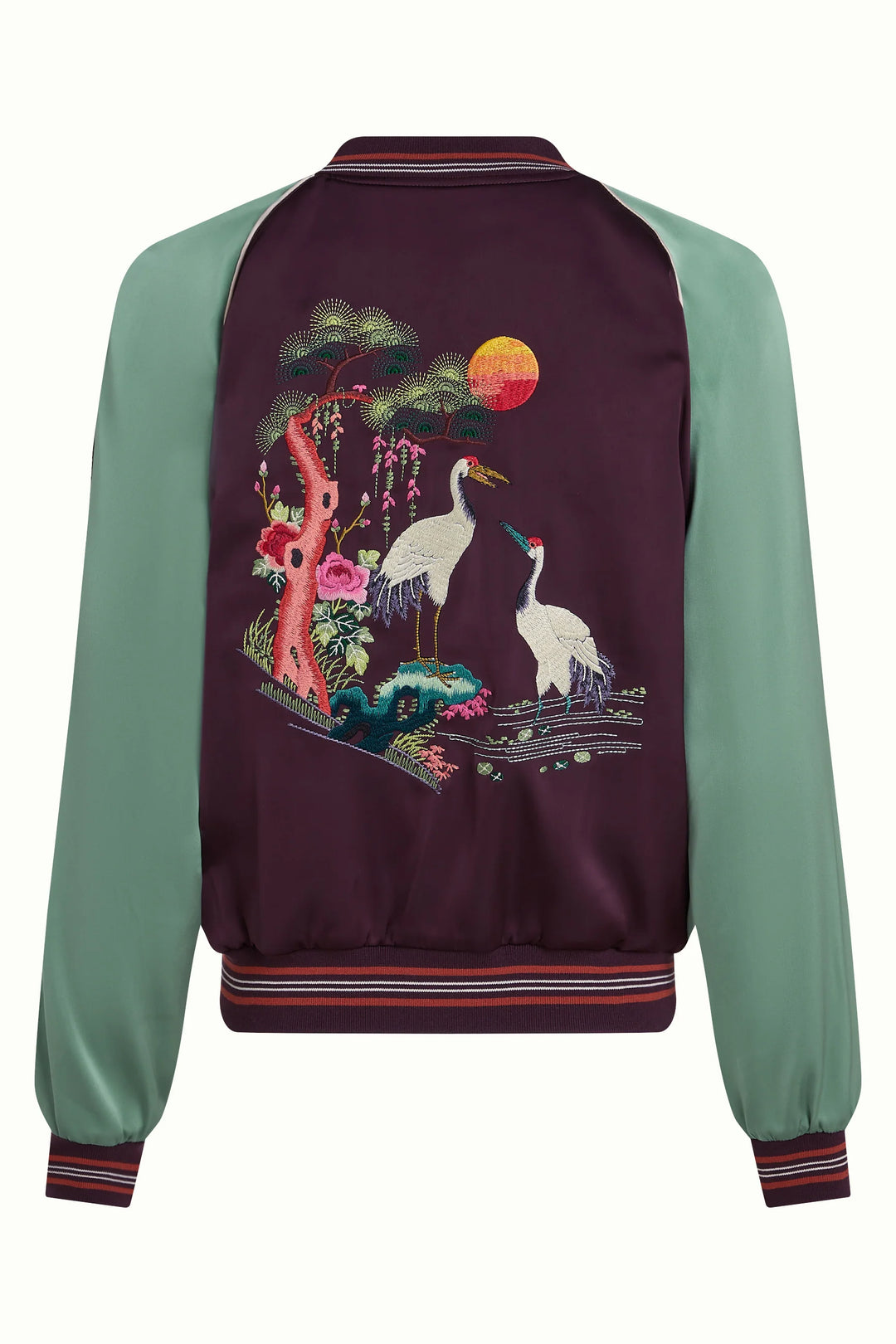 Dusk Satin Bomber Jacket