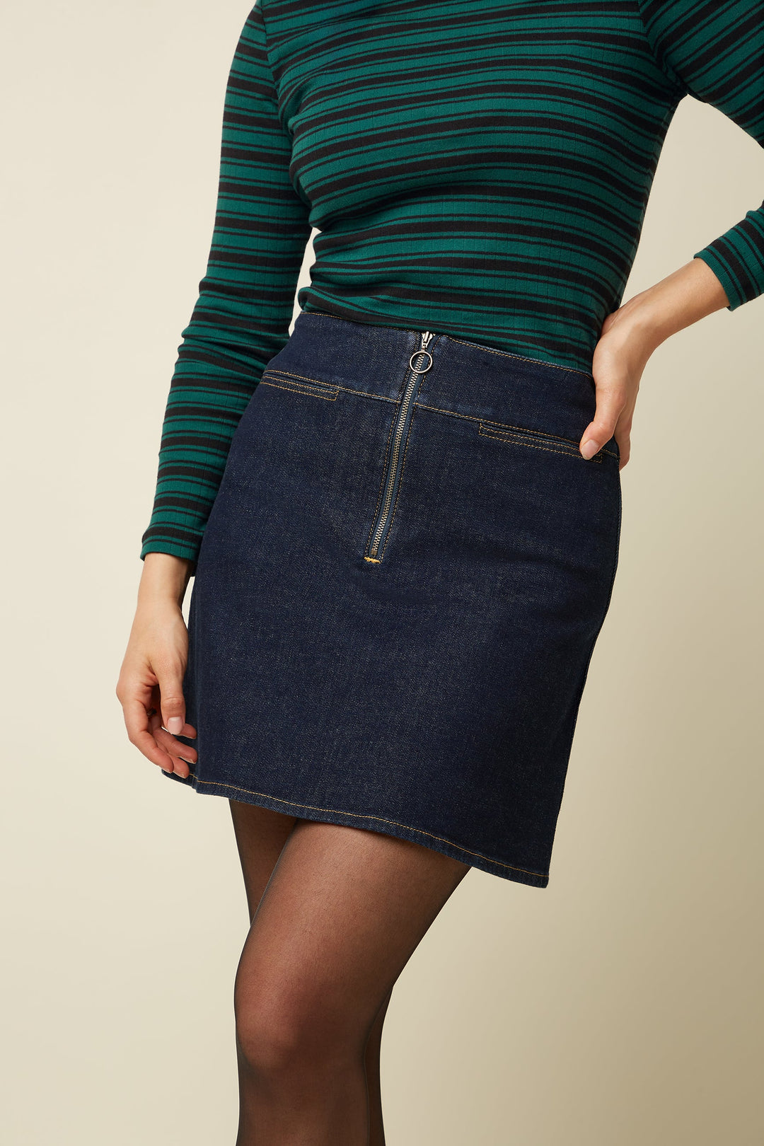 Olivia Zip Skjørt