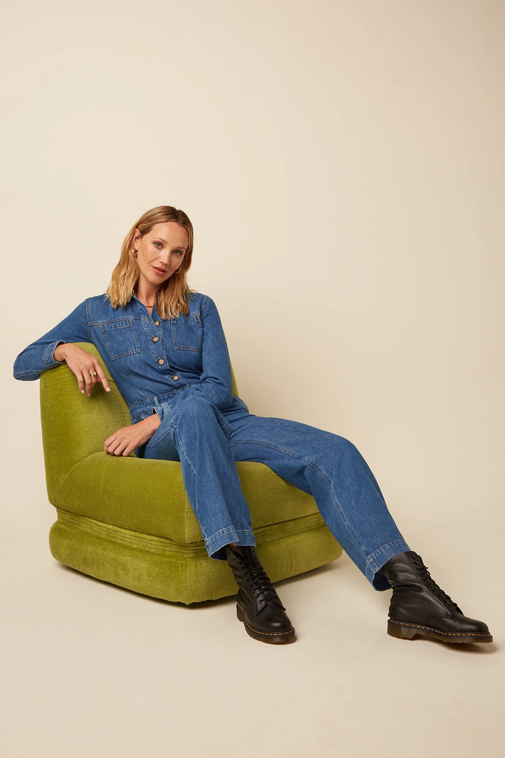 Tania Stone Denim Jumpsuit