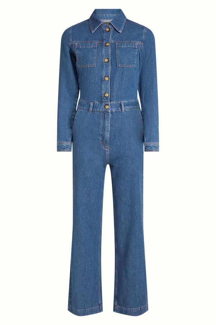 Tania Stone Denim Jumpsuit