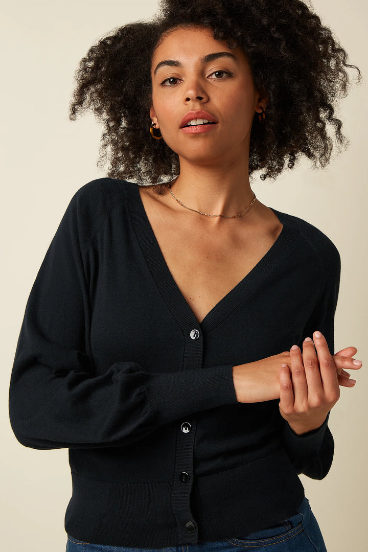 Cardi V Raglan Cocoon Sort