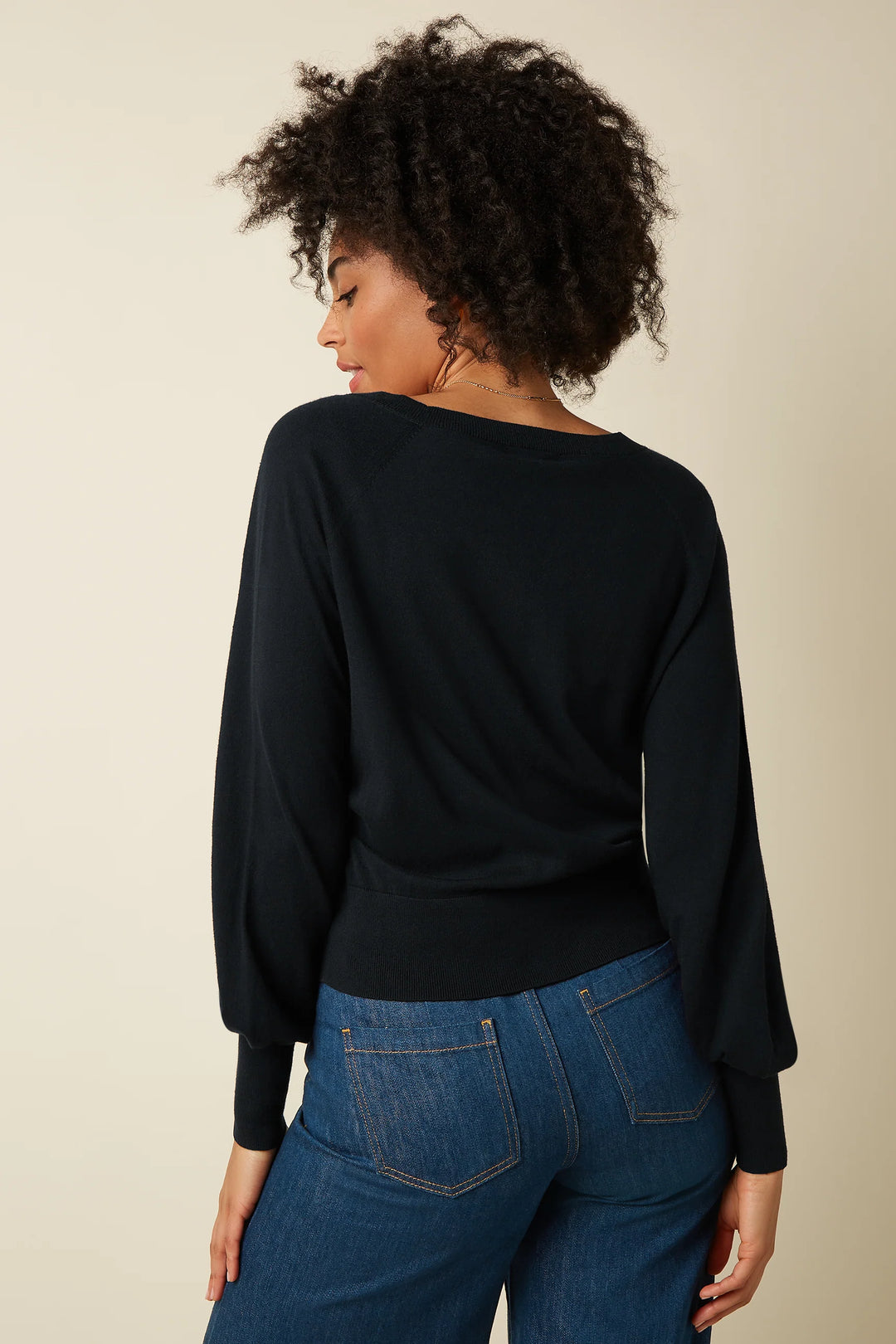 Cardi V Raglan Cocoon Sort