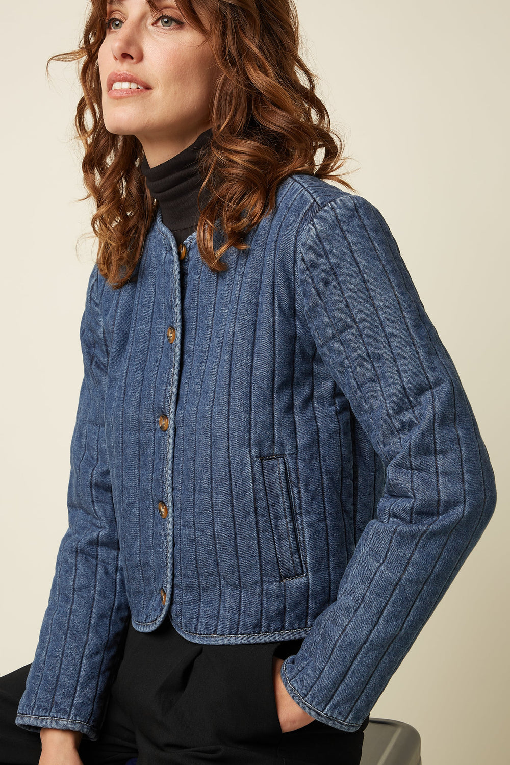 King Louie Dido Jakke Denim Blå - Retropiken
