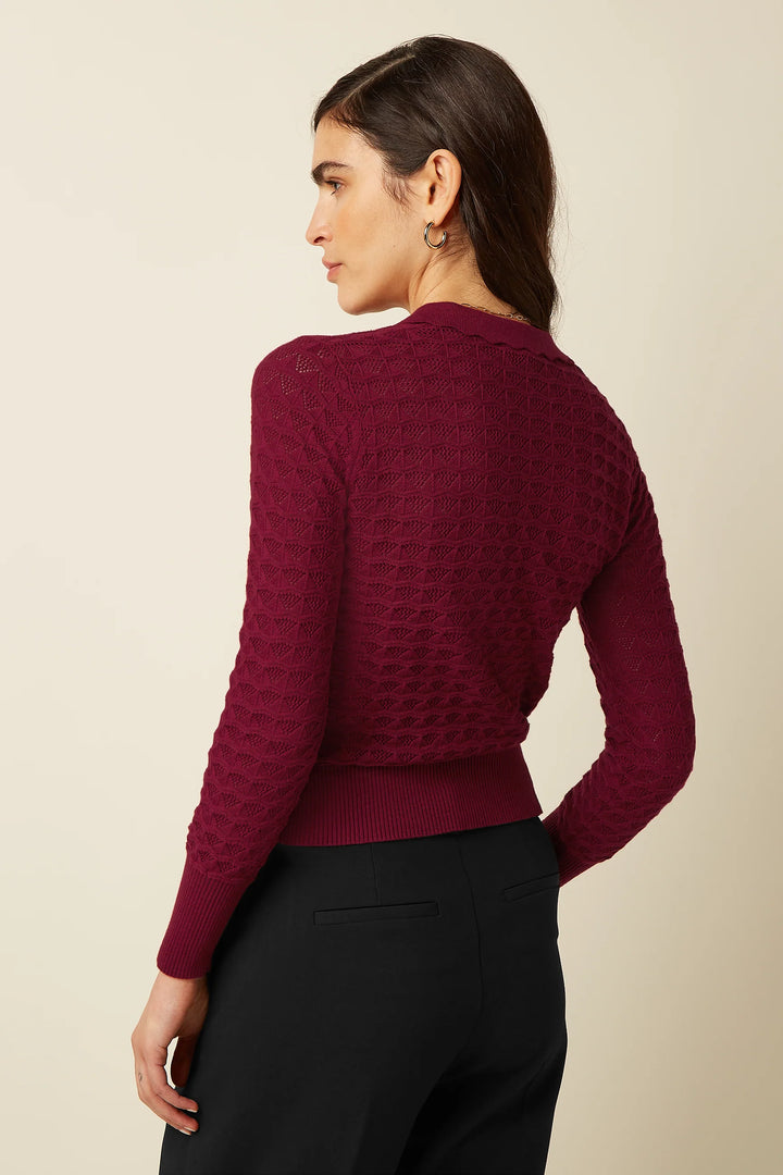Avel Knit Polo Top