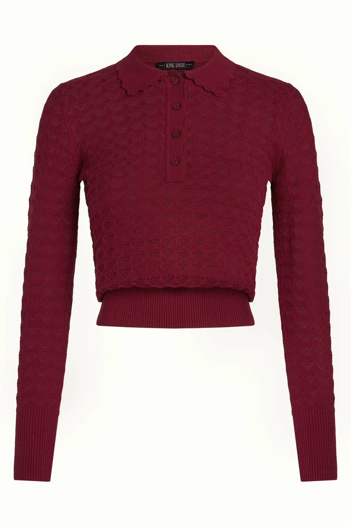 Avel Knit Polo Top