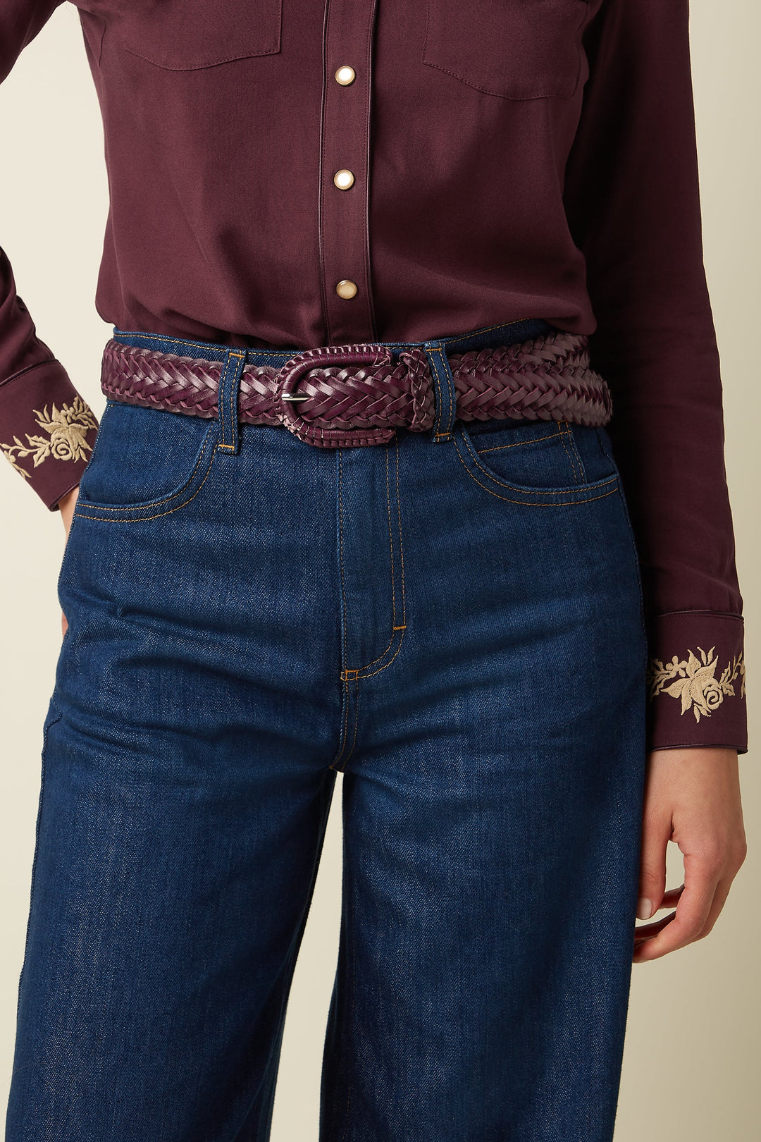 Wide Braid Belt