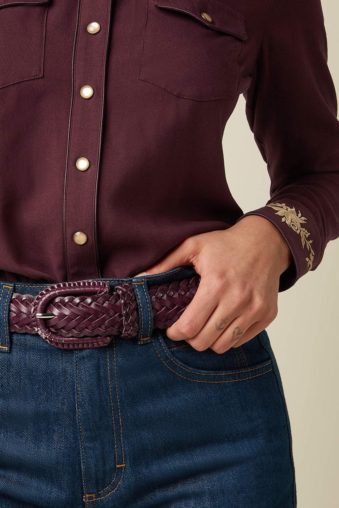 Wide Braid Belt