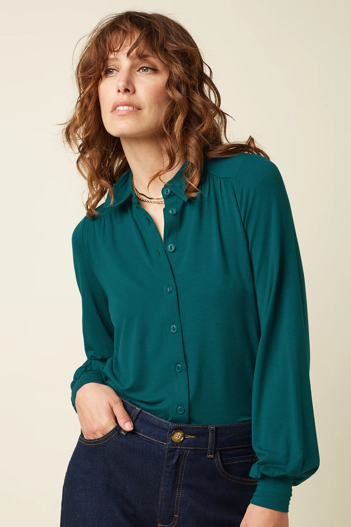 Carina Tulum Bluse Spruced Green